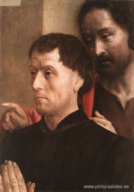 Retrato de un hombre de oración con San Juan Bautista Retrato de un hombre de oración con San Juan Bautista