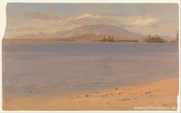 Monte Katahdin desde el lago Millinocket Monte Katahdin desde el lago Millinocket