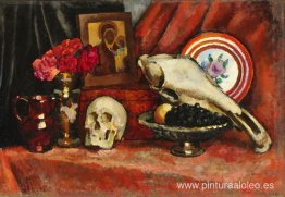 Naturaleza muerta con calavera Naturaleza muerta con calavera