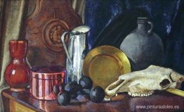 Naturaleza muerta con calavera de caballo. Naturaleza muerta con calavera de caballo.