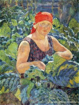 Chica en las plantaciones de tabaco. Chica en las plantaciones de tabaco.