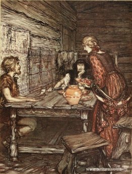 Hunding descubre el parecido entre Siegmund y Sieglinde Hunding descubre el parecido entre Siegmund y Sieglinde