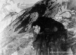 Demonio mirando al valle Demonio mirando al valle