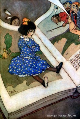 Niña en un libro - ilustración de Hadas que he conocido Niña en un libro - ilustración de Hadas que he conocido