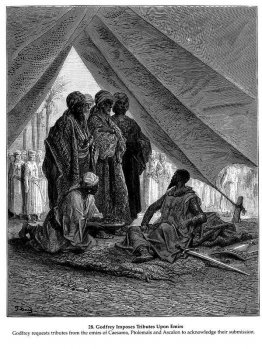 Godfrey impone homenajes a los emires_GustaveDore_sqs__crusades_ Godfrey impone homenajes a los emires_GustaveDore_sqs__crusades_