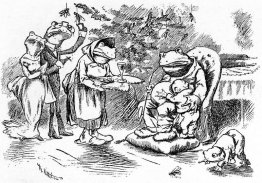 Fiesta de Navidad en una familia de sapos adinerada Fiesta de Navidad en una familia de sapos adinerada