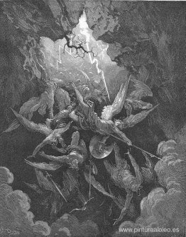 El infierno por fin, bostezando, los recibió enteros. El infierno por fin, bostezando, los recibió enteros.