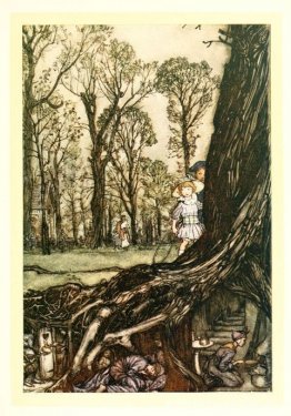 Las hadas están más o menos escondidas hasta el anochecer. Las hadas están más o menos escondidas hasta el anochecer.