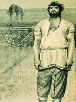 Mikula Selyaninovich. Ilustración para el libro "Héroes épicos r Mikula Selyaninovich. Ilustración para el libro "Héroes épicos r