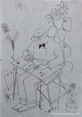 Ilustración para Buenos días primavera de Tudor Arghezi Ilustración para Buenos días primavera de Tudor Arghezi