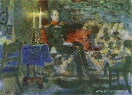 Retrato de un oficial (Pechorin en un sofá) Retrato de un oficial (Pechorin en un sofá)