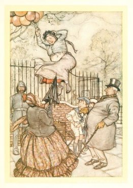 La señora de los globos, que se sienta afuera. La señora de los globos, que se sienta afuera.