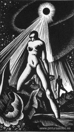 Ilustración para Moloch de Alan Ginsberg en Letterpress Habit Ilustración para Moloch de Alan Ginsberg en Letterpress Habit