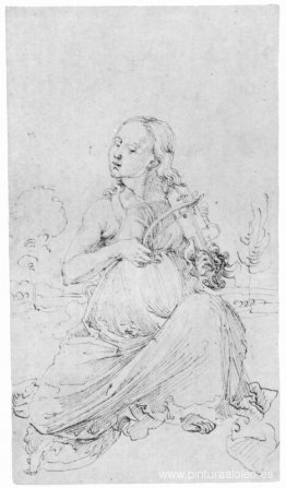 Dibujo del "Tarot" La Musa Thalía Dibujo del "Tarot" La Musa Thalía