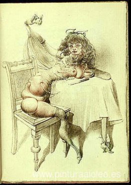 Ilustración para Oeillades ciselées en branche (Miradas cortadas Ilustración para Oeillades ciselées en branche (Miradas cortadas