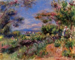 Mujer joven en un paisaje, Cagnes Mujer joven en un paisaje, Cagnes