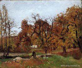 Paisaje otoñal, cerca de Pontoise Paisaje otoñal, cerca de Pontoise