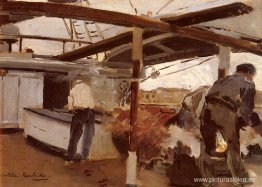 Dos hombres en una cubierta Dos hombres en una cubierta