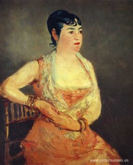 Jeanne Martin con vestido rosa Jeanne Martin con vestido rosa