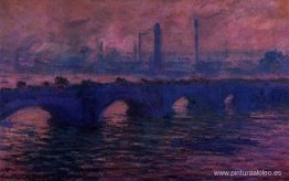 Puente de Waterloo, tiempo nublado Puente de Waterloo, tiempo nublado