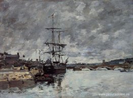 El puente sobre los Toques en Trouville El puente sobre los Toques en Trouville