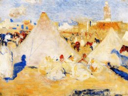 Campamento cerca de un pueblo marroquí Campamento cerca de un pueblo marroquí