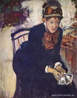 Retrato de Miss Cassatt, sosteniendo las cartas. Retrato de Miss Cassatt, sosteniendo las cartas.