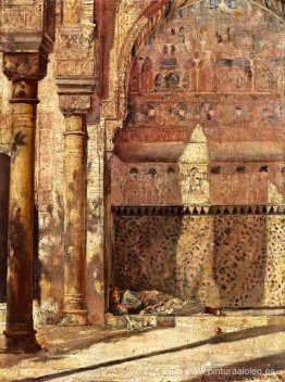 Tomando el sol - Un rincón en la Alhambra Tomando el sol - Un rincón en la Alhambra