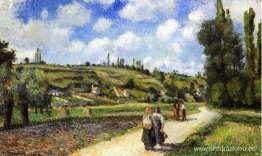 Paisaje cerca de Pontoise, la carretera de Auvers Paisaje cerca de Pontoise, la carretera de Auvers