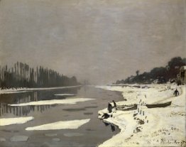 Témpanos de hielo en el Sena en Bougival Témpanos de hielo en el Sena en Bougival
