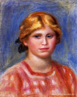 cabeza de una joven cabeza de una joven