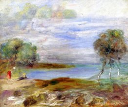 Dos figuras junto al agua Dos figuras junto al agua