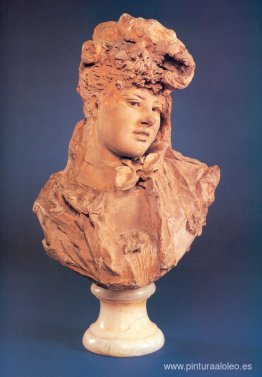 Busto de mujer sonriente Busto de mujer sonriente