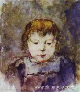 Retrato de la hija de Gaugin, Aline. Retrato de la hija de Gaugin, Aline.