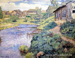 Una ciudad provincial en un río Una ciudad provincial en un río