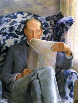 Thomas Sargento Perry leyendo un periódico Thomas Sargento Perry leyendo un periódico