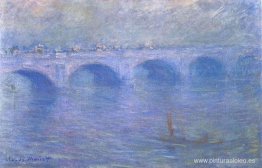 Puente de Waterloo en la niebla Puente de Waterloo en la niebla