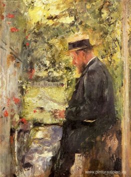 Retrato de los Tierarztes Dr. Reindl in der Laube Retrato de los Tierarztes Dr. Reindl in der Laube