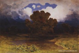 Lago del bosque. Nube Lago del bosque. Nube