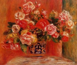 rosas en un florero rosas en un florero