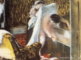 Mujer saliendo de su baño Mujer saliendo de su baño