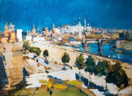 Vista del Kremlin desde la Catedral de Cristo Salvador Vista del Kremlin desde la Catedral de Cristo Salvador