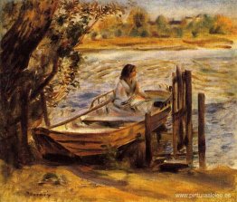 Mujer joven en un barco (Lise Trehot) Mujer joven en un barco (Lise Trehot)