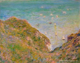 Vista desde el acantilado de Pourville, clima brillante Vista desde el acantilado de Pourville, clima brillante