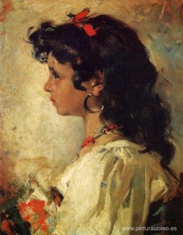 Cabeza de una chica italiana Cabeza de una chica italiana