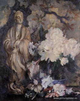 Naturaleza muerta con estatua oriental Naturaleza muerta con estatua oriental