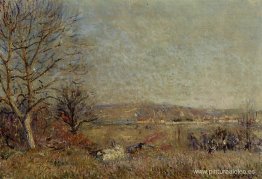 La llanura de Veneux, vista de Sablons La llanura de Veneux, vista de Sablons