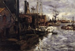 Fin del muelle, puerto de Nueva York Fin del muelle, puerto de Nueva York