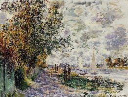 La orilla del río en Petit-Gennevilliers La orilla del río en Petit-Gennevilliers