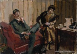 La pequeña fiesta del té Nina Hamnett y Roald Kristian La pequeña fiesta del té Nina Hamnett y Roald Kristian